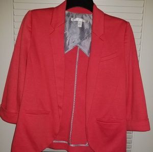 Lauren Conrad Quarter Sleeve Blazer